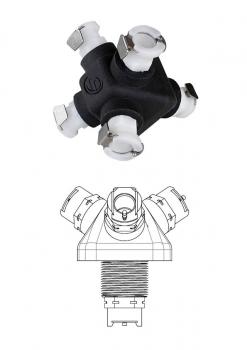 4-fach Verteiler CPC 8 mm