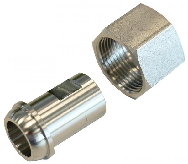 Anschweißende mit Überwurfmutter M24x1,5