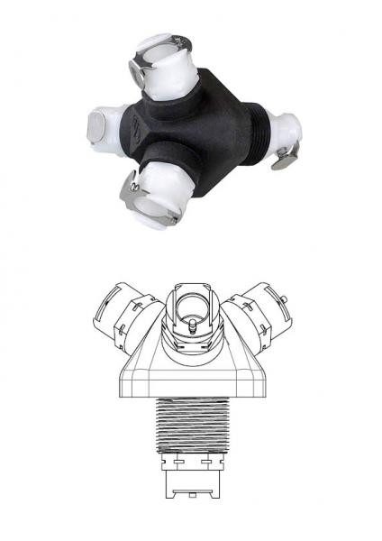 3-fach Verteiler CPC 8 mm